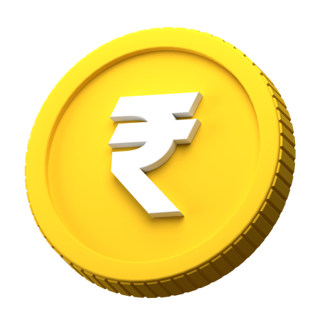 Rupee Coin  3D Icon