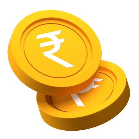 Rupee Coin  3D Icon