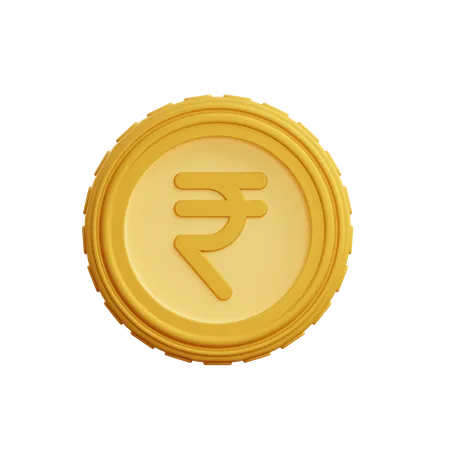 Rupee Coin  3D Illustration