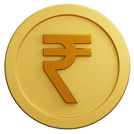 Rupee Coin  3D Illustration