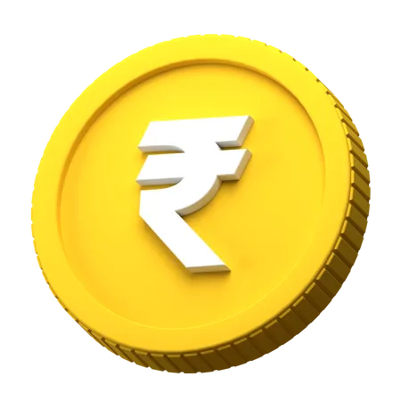 Rupee Coin  3D Illustration