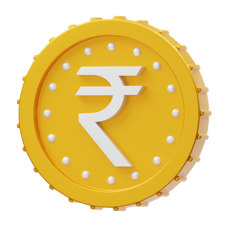 Rupee Coin  3D Illustration