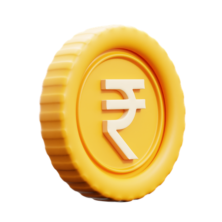 Rupee Coin India  3D Icon