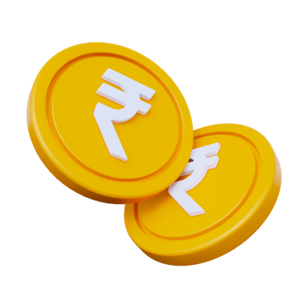 Rupee Coins  3D Icon