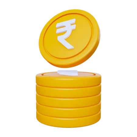 Rupee Coins  3D Icon