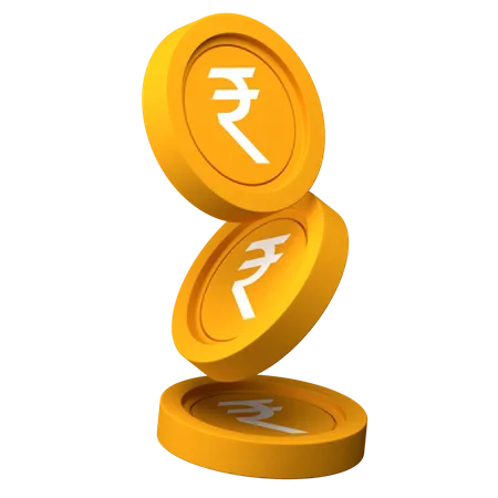 Rupee Coins  3D Icon