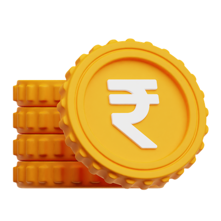 Rupee Coins  3D Icon