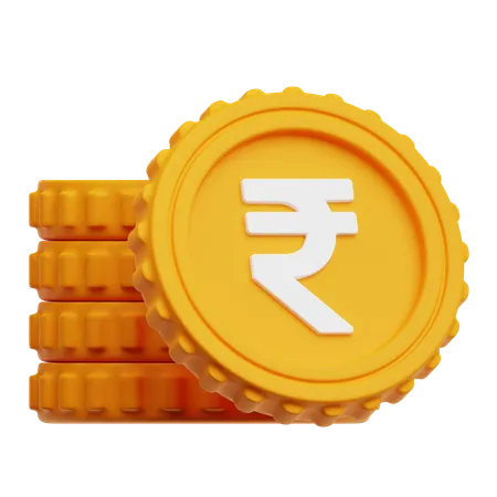 Rupee Coins  3D Icon