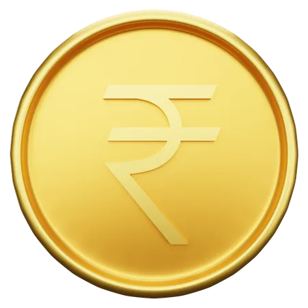 Rupee Currency 3D Illustration