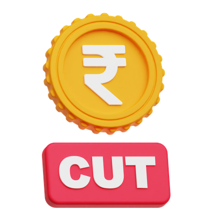 Rupee Cut  3D Icon