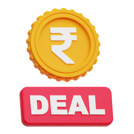 Rupee Deal  3D Icon