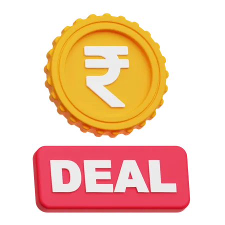 Rupee Deal  3D Icon