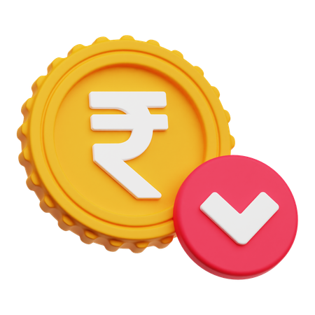 Rupee Decrease  3D Icon