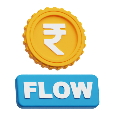Rupee Flow  3D Icon