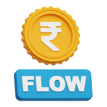 Rupee Flow  3D Icon