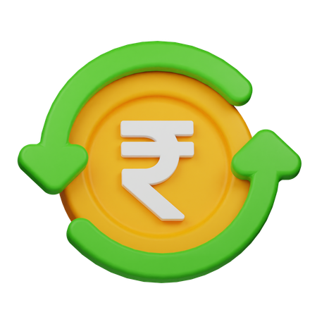 Rupee Flow  3D Icon