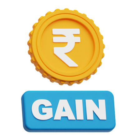 Rupee Gain  3D Icon