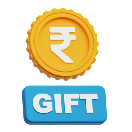 Rupee Gift  3D Icon