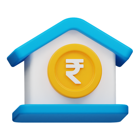 Rupee House  3D Icon