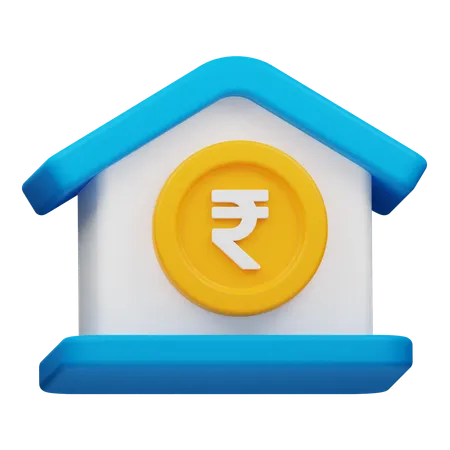 Rupee House  3D Icon