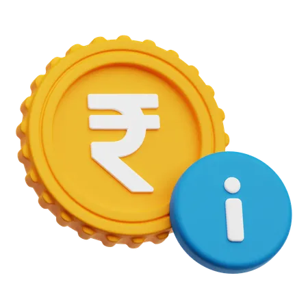 Rupee Info  3D Icon