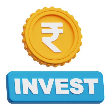 Rupee Invest  3D Icon