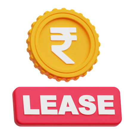 Rupee Lease  3D Icon