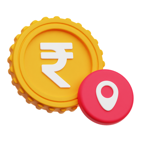 Rupee Location  3D Icon