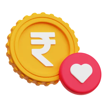 Rupee Love  3D Icon