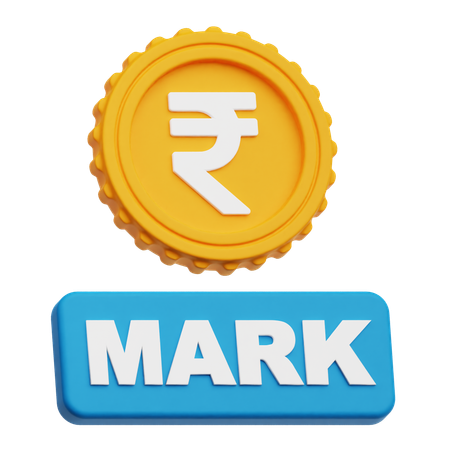 Rupee Mark  3D Icon
