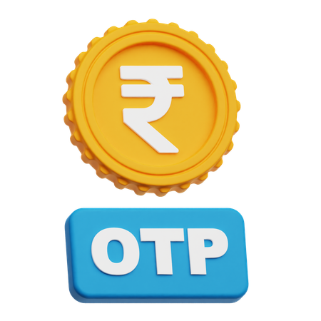 Rupee Otp  3D Icon
