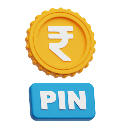 Rupee Pin  3D Icon