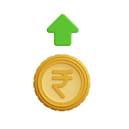 Rupee Profit  3D Illustration