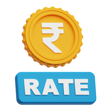 Rupee Rate  3D Icon