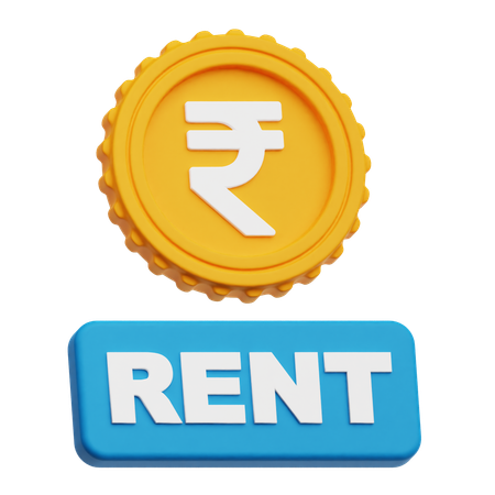 Rupee Rent  3D Icon