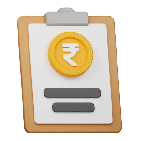 Rupee Report  3D Icon