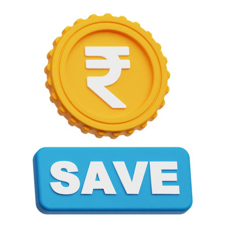 Rupee Save  3D Icon