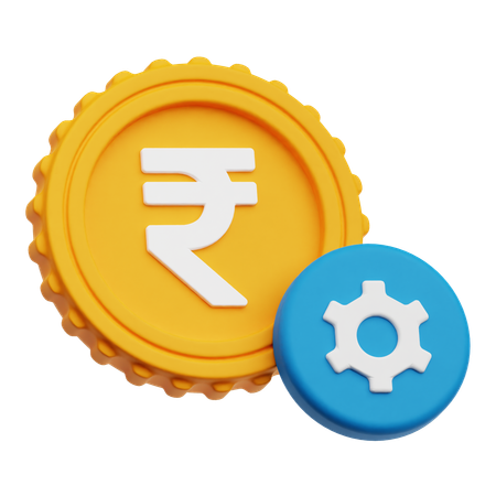 Rupee Setting  3D Icon