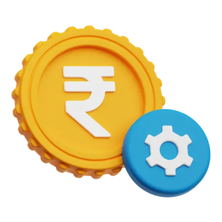 Rupee Setting  3D Icon