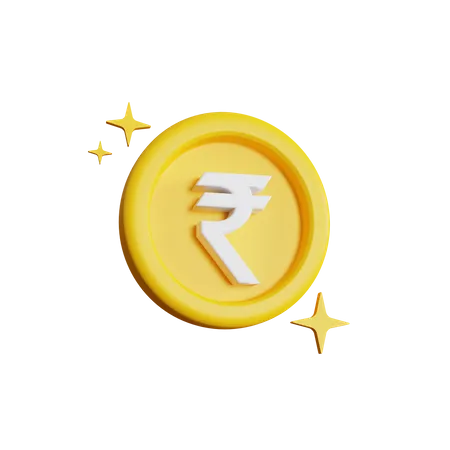 Rupee Sparkle  3D Icon