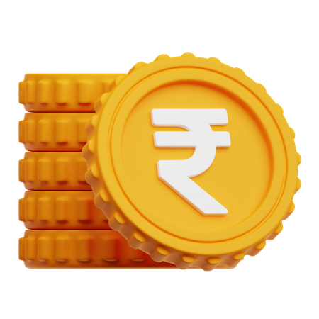 Rupee Stack  3D Icon