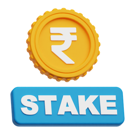 Rupee Stake  3D Icon