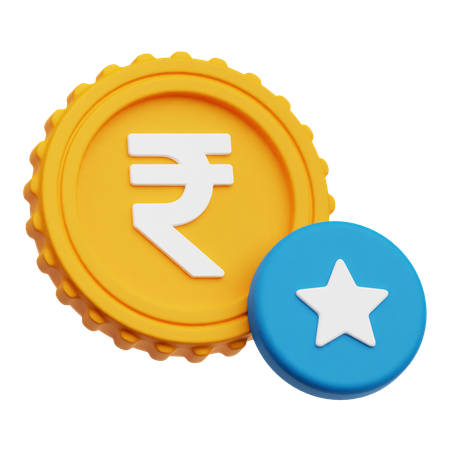 Rupee Star  3D Icon