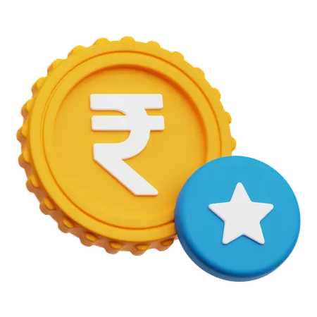 Rupee Star  3D Icon