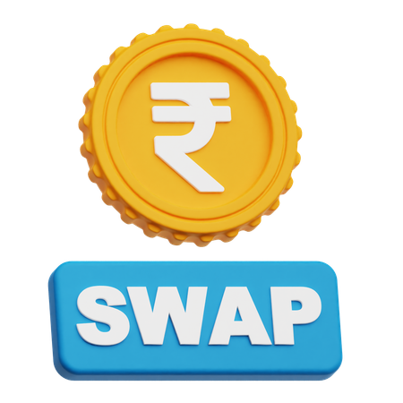 Rupee Swap  3D Icon