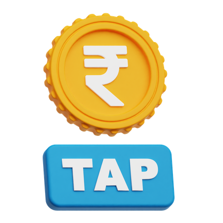 Rupee Tap  3D Icon