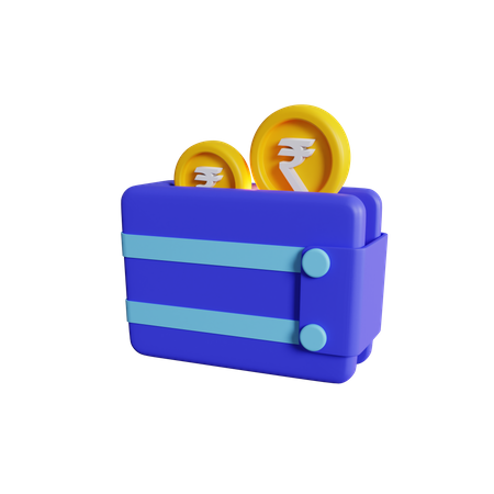 Rupee Wallet  3D Icon