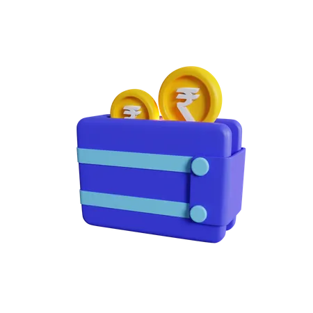 Rupee Wallet  3D Icon