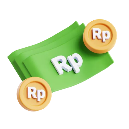 Rupia  3D Icon