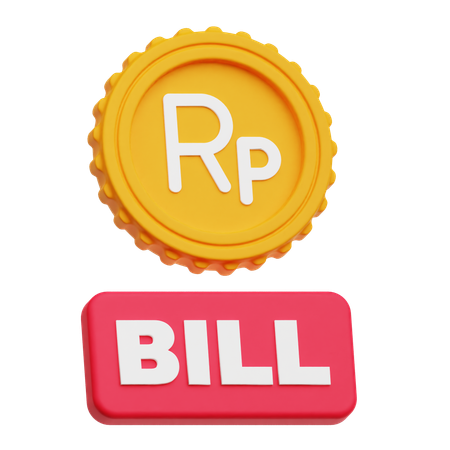 Nota de rupia  3D Icon